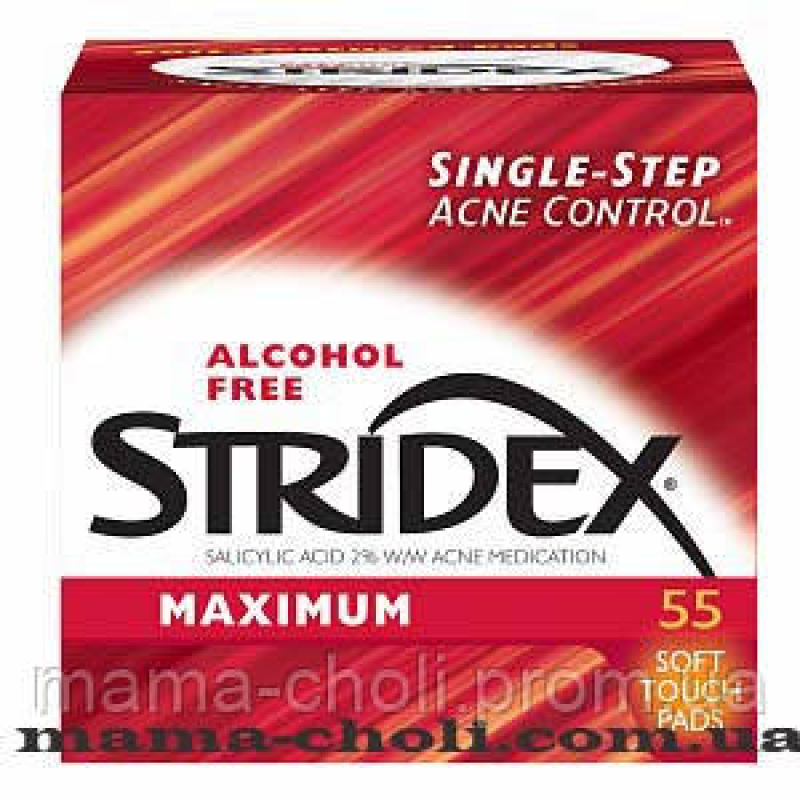 Очисні серветки із саліциловою кислотою максимальної дії Stridex 55 шт.