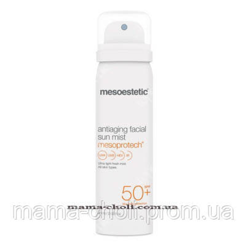 Сонцезахисний антивіковий спрей для обличчя SPF 50 Mesoestetic