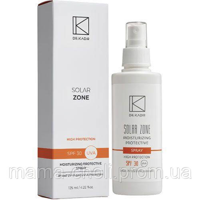 Сонцезахисний зволожувальний спрей SPF 30 Solar Zone Dr.Kadir Сонцезахисний зволожувальний спрей SPF 30 Solar Zone Dr.Kadir