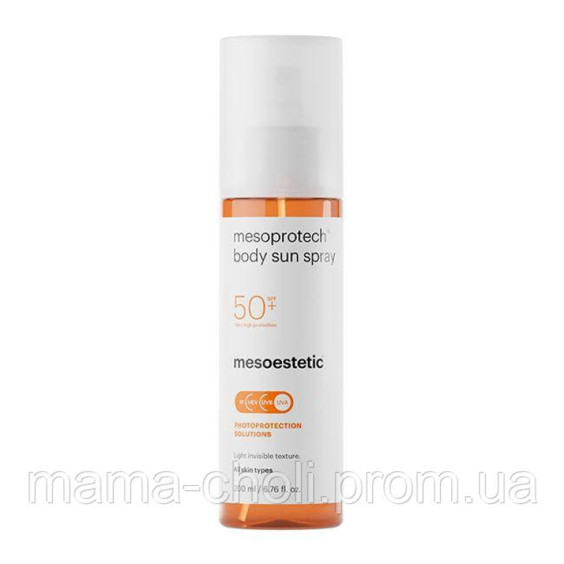 Сонцезахисний спрей для тіла SPF 50 Mesoestetic