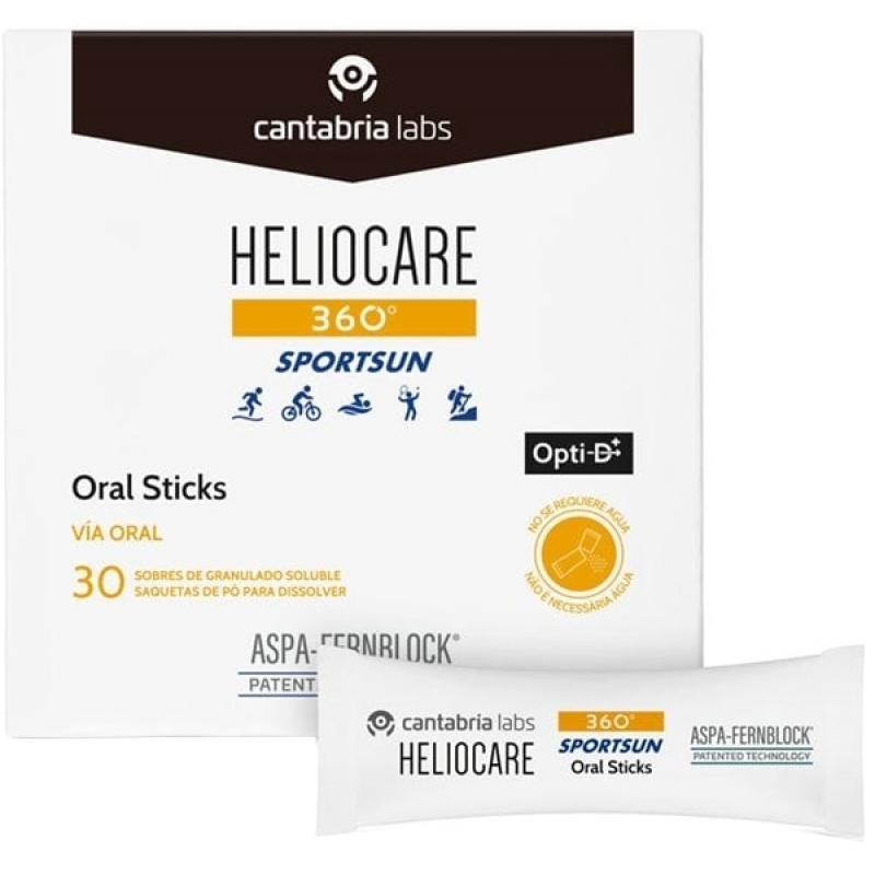 Сонцезахисні стіки для занять спортом SPF 50 Heliocare Cantabria 30 cтіків Сонцезахисні стіки для занять спортом SPF 50 Heliocare Cantabria 30 cтіків